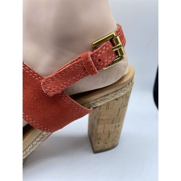 Coach Valeann Womens Tulip Platform Suede Sandal Size 8B - Picture 7 of 15